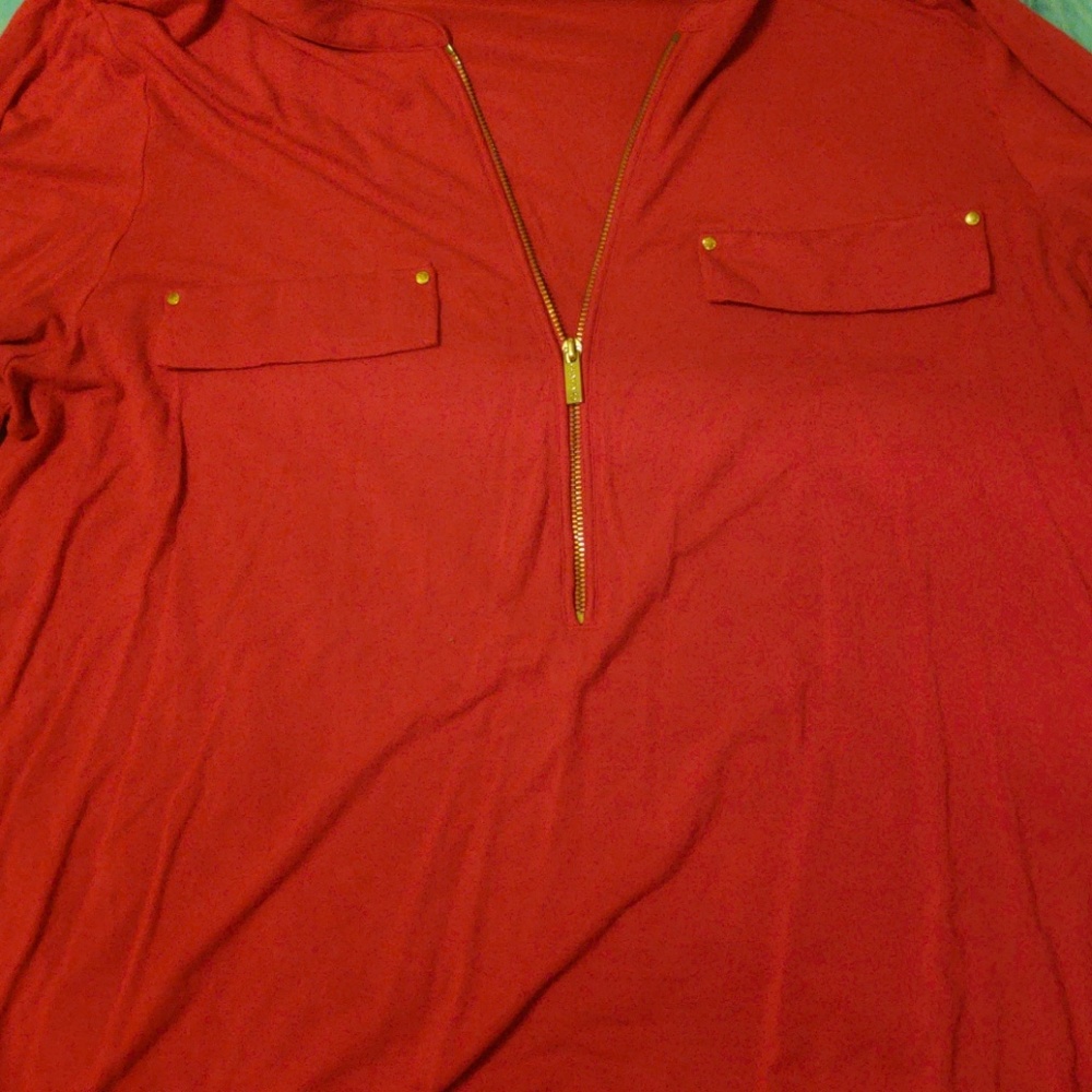 Calvin Klein red long sleeve
